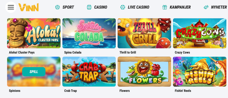 Vinn Casino – ett av de beste casinoer for norske spillere.